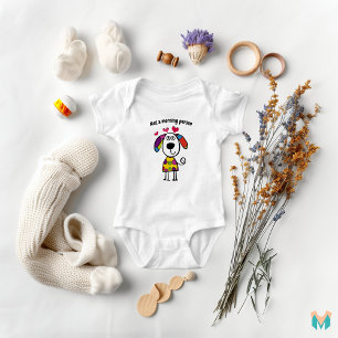 Süße Punkte-Welpen-Kunst Baby Strampler