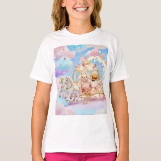 Süße Puppy-Hochzeit Märchen Karosse T-Shirt