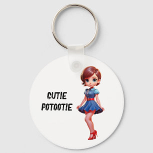 Süsse putootie schlüsselanhänger