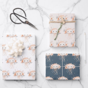 Süße Quallen Geschenkpapier Set