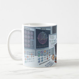 Süße Quantenlabor-Katzen-Tasse Kaffeetasse