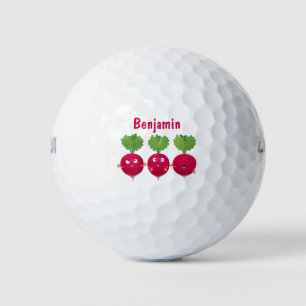 Süße Radieschen-Sing-Trio-Zeichentrick-Gemüse Golfball
