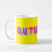 Süsse Rainbow Typografy Tasse