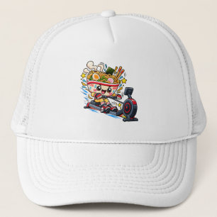 Süße Ramen-Schale Rudergerät Cartoon Fitness Truckerkappe