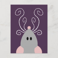 Süße Ratte oder Maus Postkarte