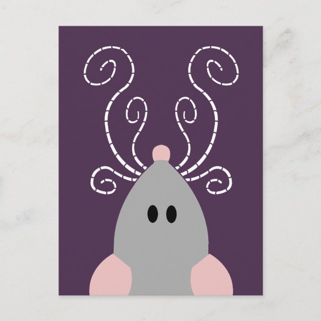 Süße Ratte oder Maus Postkarte (Vorderseite)