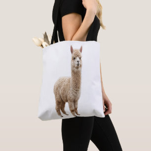 Süße realistische flauschige Alpaka-Foto-Tasche Tasche