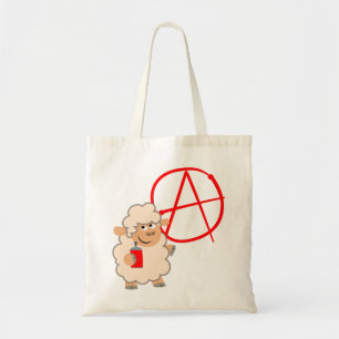 Süße rebellische Cartoon-Schaf-Tasche Tragetasche