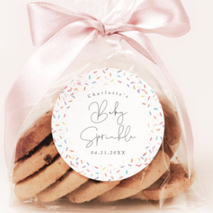 Süße Regenbogen-Baby-Sprinkle-Shower Favor Sticker
