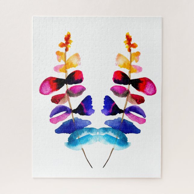 Süße Regenbogen-Blätter Aquarell (Vertikal)