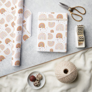 Süße Regenbogen Herbst Pastellfarben Wasserfarben Geschenkpapier