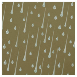 Süße Regentropfen auf einem dunklen Sepia-Regentag Stoff