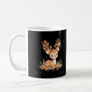 Süße Reh-Herbstlaub-Kaffeetasse Kaffeetasse