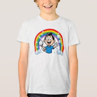 Süße Reinigungsmaskottchen-Regenbogen-Cartoon-Desi Tri-Blend Shirt