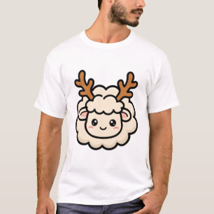 Süße Rentier-Schafe Weihnachten T-Shirt