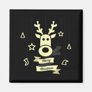 Süße Rentiere Frohe Weihnachten Magnet