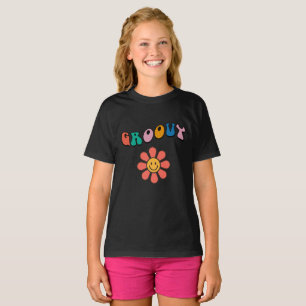 Süße Retro-Blume Groovy T-Shirt