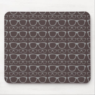 Süße Retro-Brillen-Hipster Mousepad