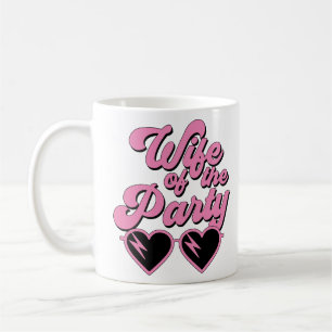 Süße Retro-Ehefrau des Party-Junggesellinnenabschi Kaffeetasse