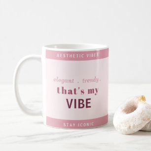 Süße Retro-elegante Ästhetik / Trendige Kaffeetass Kaffeetasse