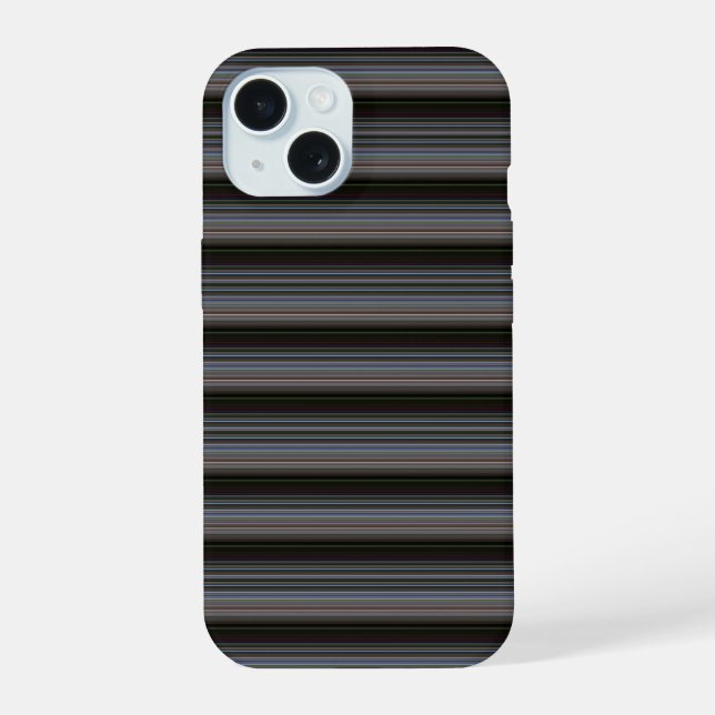 Süße retro moderne Streifen iPhone 15 Hülle (Rückseite)