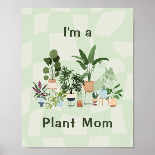 Süße Retro saubere Wandkunst Poster Pflanzenmutt