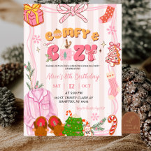 Süße Retro-Weihnachts-Pyjama-Party Mädchen Geburts