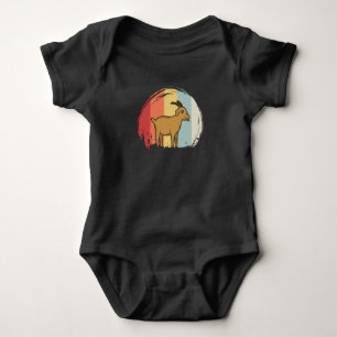 Süße Retro-Ziege Baby Strampler