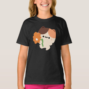 Süße romantische Tortie-Katze T-Shirt