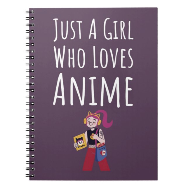 Süße rosa Anime-Geschenke für Baby-Mädchen Otaku K Notizblock (Vorderseite)