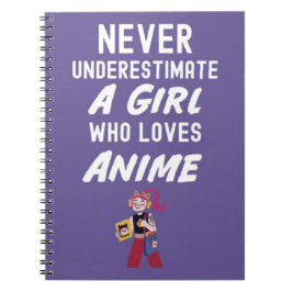 Süße rosa Anime-Geschenke für Mädchen und Kinder i Notizblock