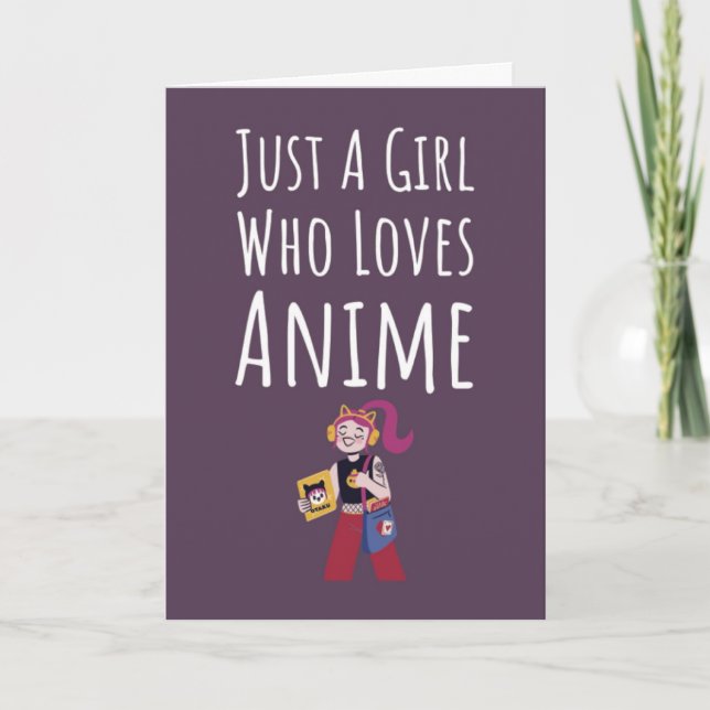Süße rosa Anime-Karten für Baby-Mädchen Kinder Ota Karte (Vorderseite)