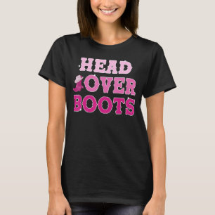 Süße rosa ästhetische südliche Cowgirl-Country-Mus T-Shirt