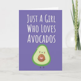Süße rosa Avocado-Karten für Baby-Mädchen Kinder S Karte