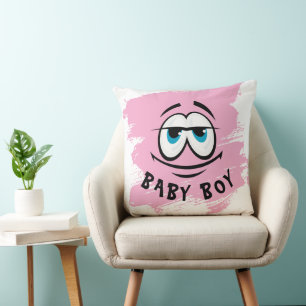Süße rosa Baby-Junge-Wurfkissen Kissen