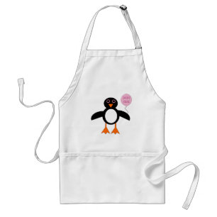 Süße rosa Baby-Pinguin-Küchenschürze Schürze