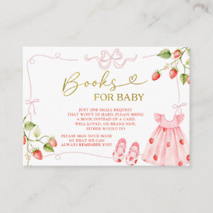 Süße rosa Babykleidung Beeren Bücher für Baby Begleitkarte