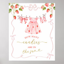 Süße rosa Babykleidung Berry Sweet Spiel Schild