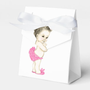 Süße rosa Babymädchen-Baby-Shower Geschenkschachtel