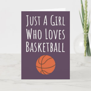 Süße rosa Basketball Karten für Baby Mädchen Kinde