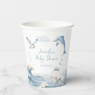 Süße rosa Blumen-Schleife Frühlings-Baby-Mädchen-P Pappbecher