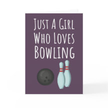Süße rosa Bowling-Karten für Baby-Mädchen und Kind