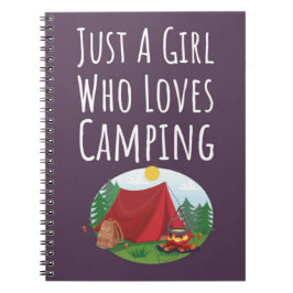 Süße rosa Camping-Geschenke für Baby Mädchen Kinde Notizblock