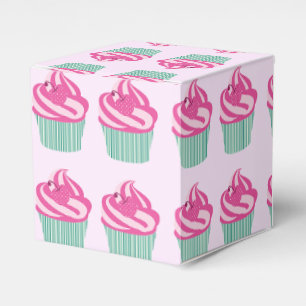 Süße rosa Cupcakes Muster Pastellrosa Geschenkschachtel