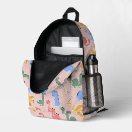 Süße rosa Dinosaurier Mädchen Rucksack