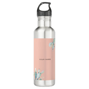 Süße Rosa Feigenkaktus-Pflanzenliebhaber Benutzern Edelstahlflasche