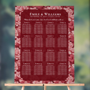 Süße rosa Gardenien Blumen Landhochzeit Acrylschild