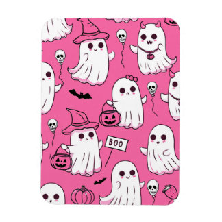 Süße rosa Halloween-Geister Kawaii Gruselparty  Magnet