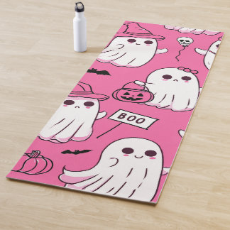 Süße rosa Halloween-Geister Kawaii Gruselparty  Yogamatte