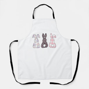 Süße rosa Hasen Fröhlicher Osterhase Frauen Mädche Schürze